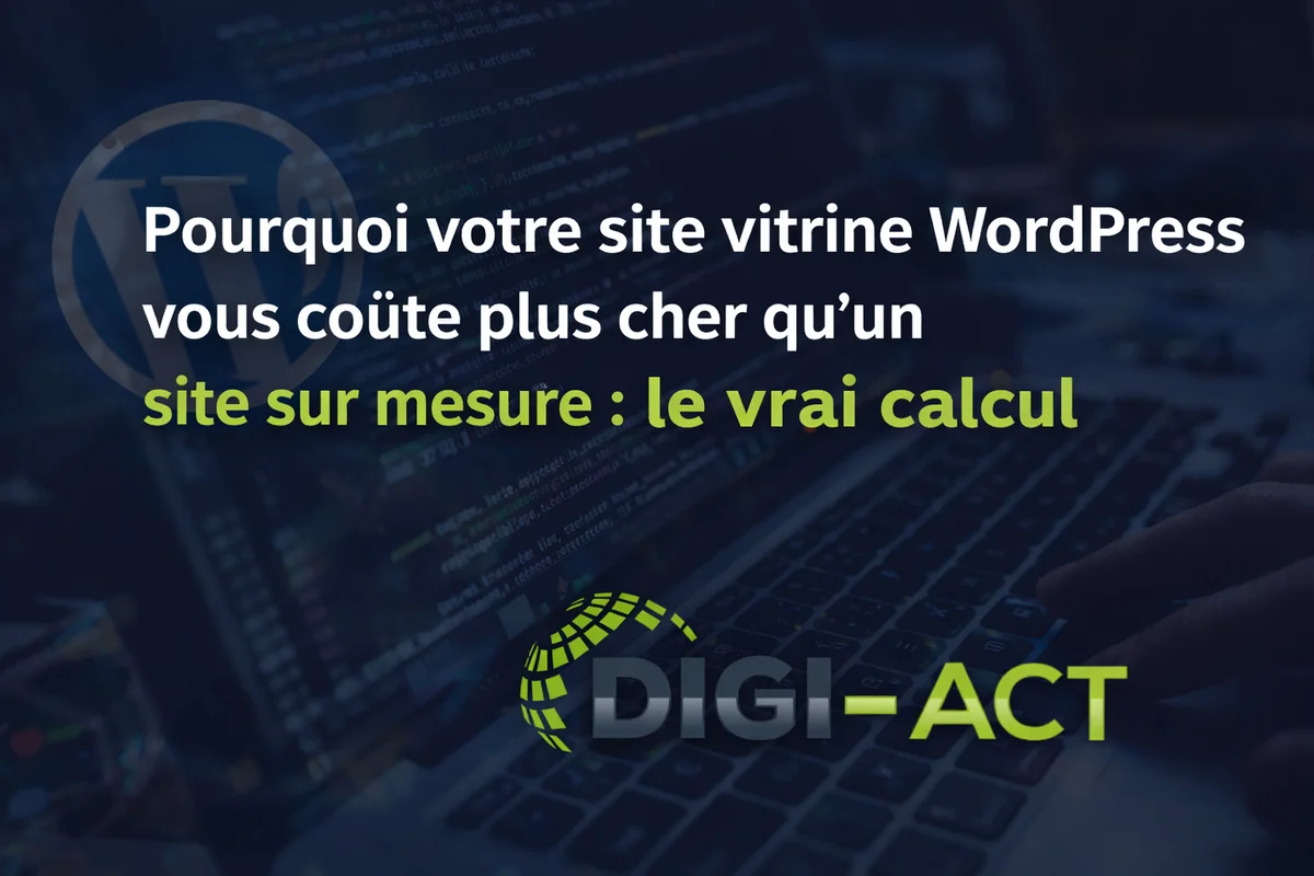 Pourquoi votre site vitrine WordPress vous coûte plus cher qu'un site sur mesure : le vrai calcul