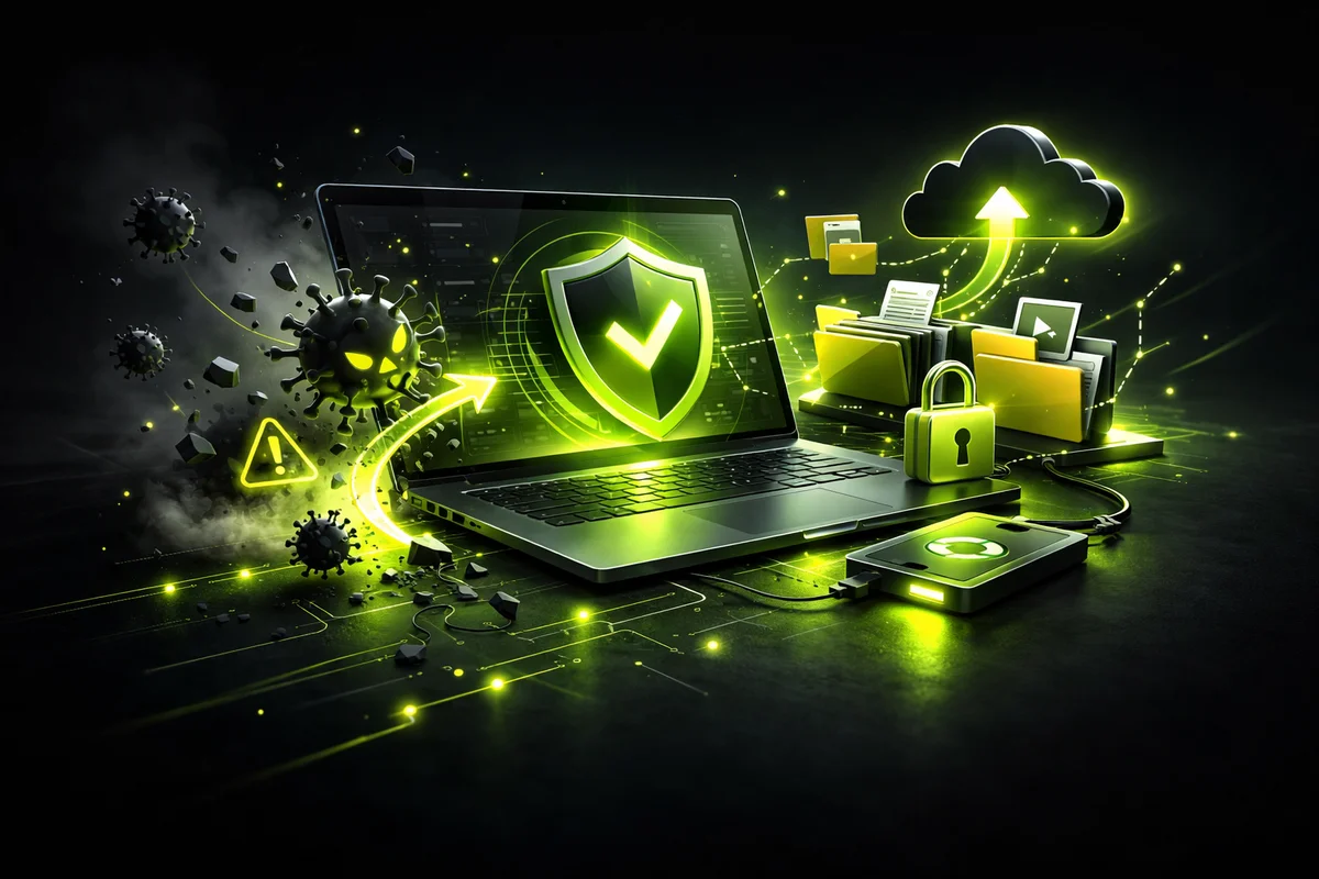Virus sur PC : comment réagir sans perdre vos données (guide pas-à-pas)